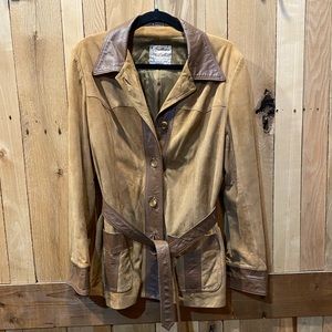 LEATHERS by NEW ENGLAND SPORTSWEAR Vintage Suede and Leather Coat